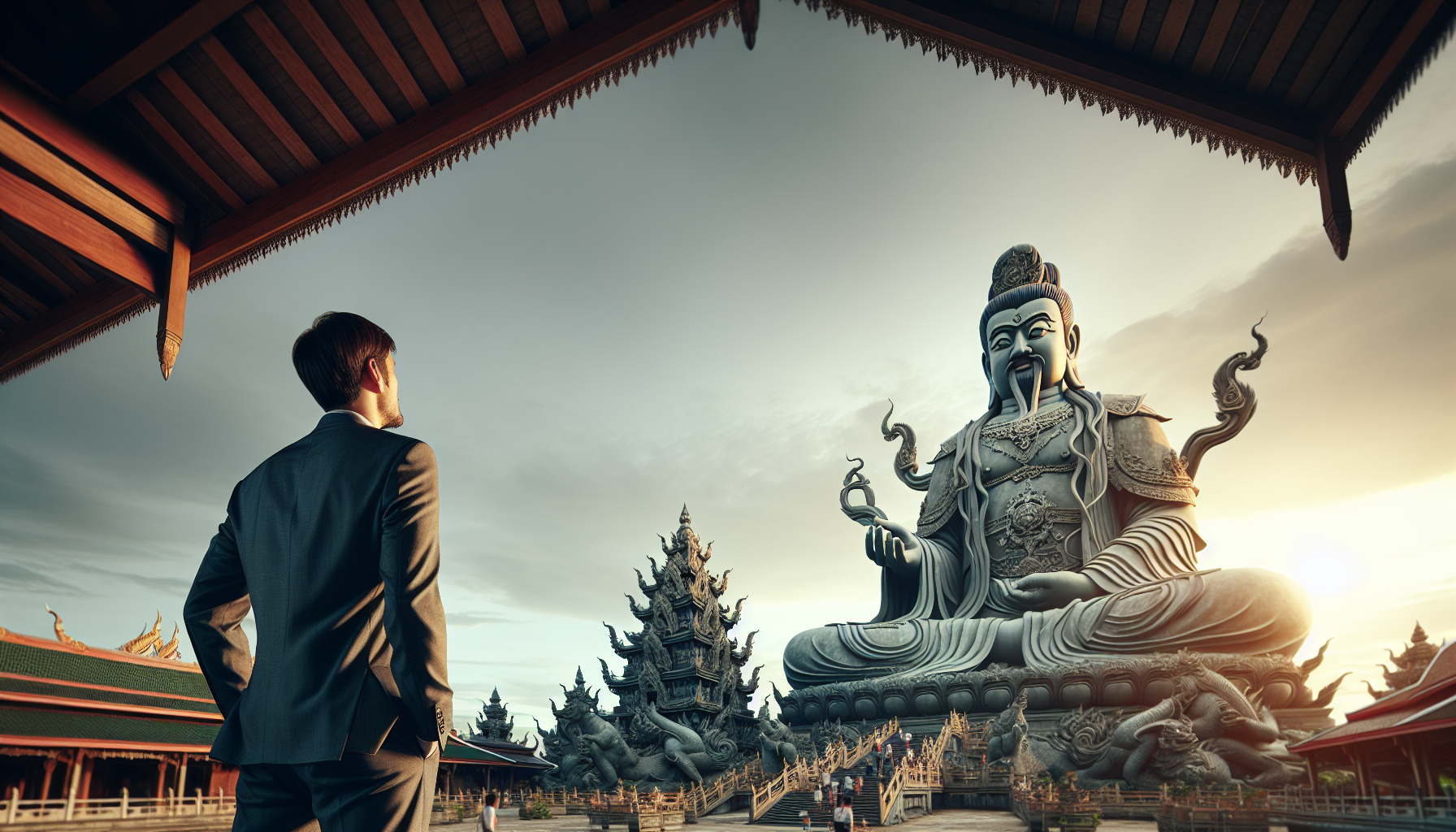 นักธุรกิจจีนถวายเทพเจ้ากวนอูยักษ์ให้หลวงพ่อแป๊ะ แห่ส่องเลขเด็ดแม่นๆ